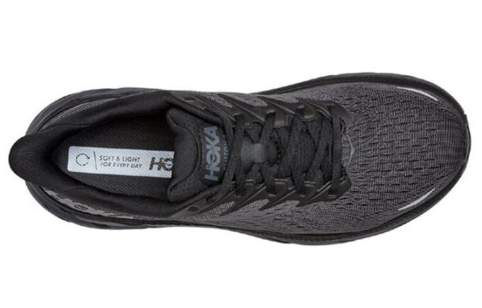 Clifton 8 2E Wide ‘Black’