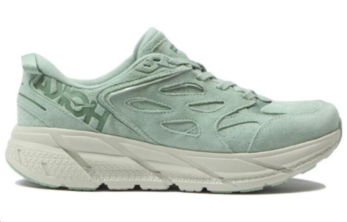 Clifton L Suede ‘Smoke Green’