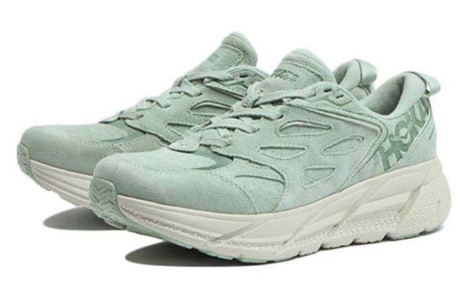 Clifton L Suede ‘Smoke Green’