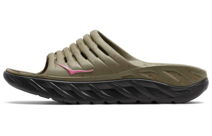HOKA x Bodega Ora Recovery Slide ‘Martini Olive Jet Black’