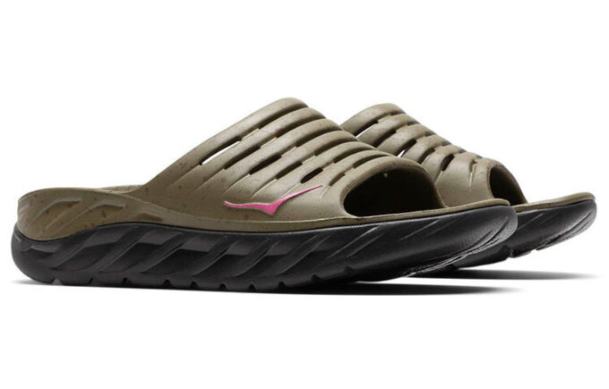 HOKA x Bodega Ora Recovery Slide ‘Martini Olive Jet Black’