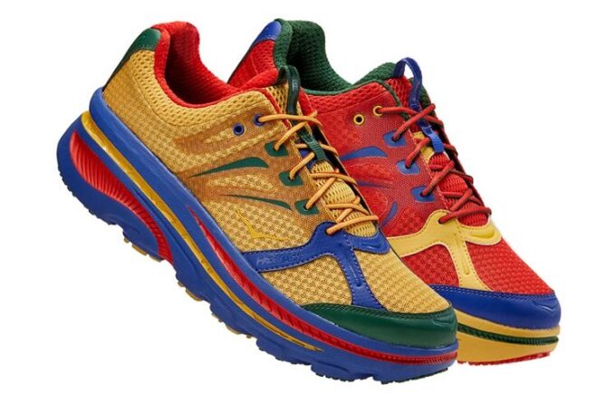 HOKA x Engineered Garments Bondi B ‘Multi-Color’ HOKA x Engineered Garments Bondi B ‘Multi-Color’