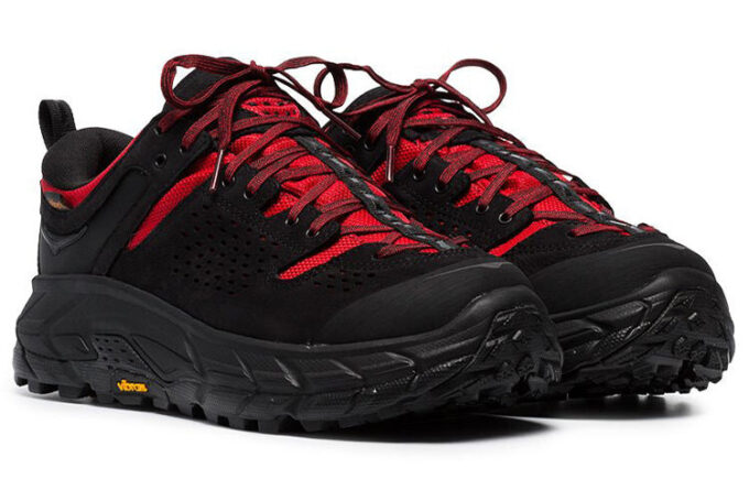 HOKA x Engineered Garments Tor Ultra Low ‘Black Red’ HOKA x Engineered Garments Tor Ultra Low ‘Black Red’