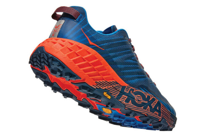 Speedgoat 4 ‘Majolica Blue Mandarin Red’