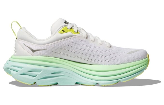 (WMNS) Bondi 8 D Wide ‘Champagne White Sea Blue’
